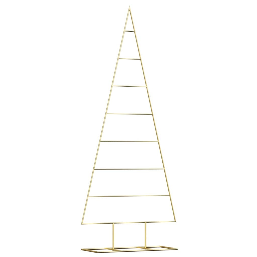 VidaXL Metalen kerstboom met standaard Goud 150 cm Poedergecoat staal