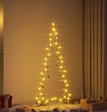 VidaXL Metalen kerstboom met standaard Goud 150 cm Poedergecoat staal