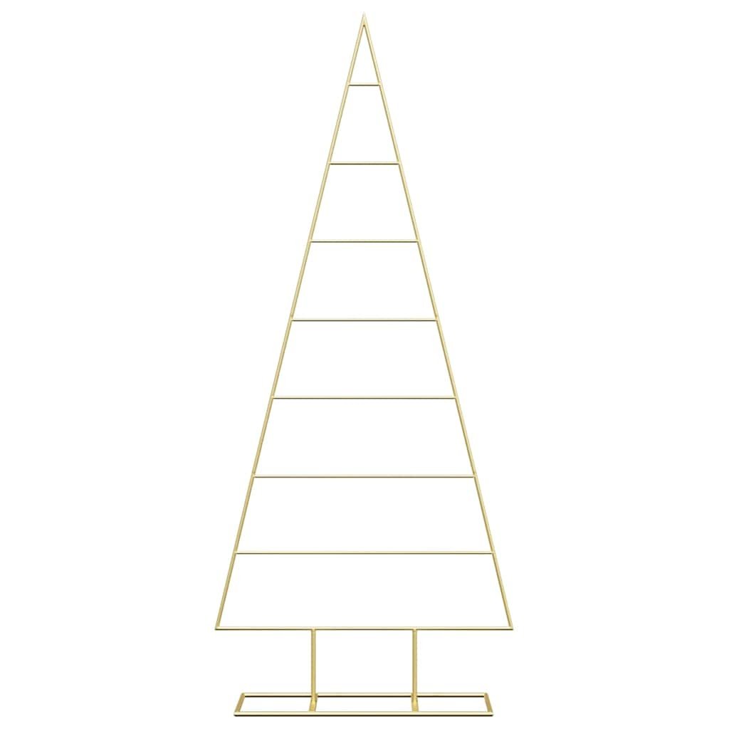 VidaXL Metalen kerstboom met standaard Goud 150 cm Poedergecoat staal