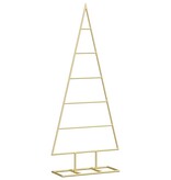 VidaXL Metalen kerstboom met standaard Goud 90 cm Poedergecoat staal