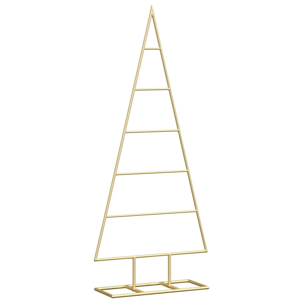 VidaXL Metalen kerstboom met standaard Goud 90 cm Poedergecoat staal