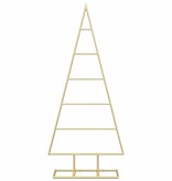 VidaXL Metalen kerstboom met standaard Goud 90 cm Poedergecoat staal