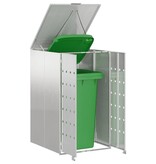 VidaXL Afvalcontaineropslag met gasliftdeksel voor 240L container