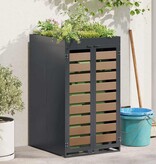 VidaXL Afvalcontaineropslag met plantenbakdak voor 240L container