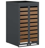 VidaXL Afvalcontaineropslag met plantenbakdak voor 240L container