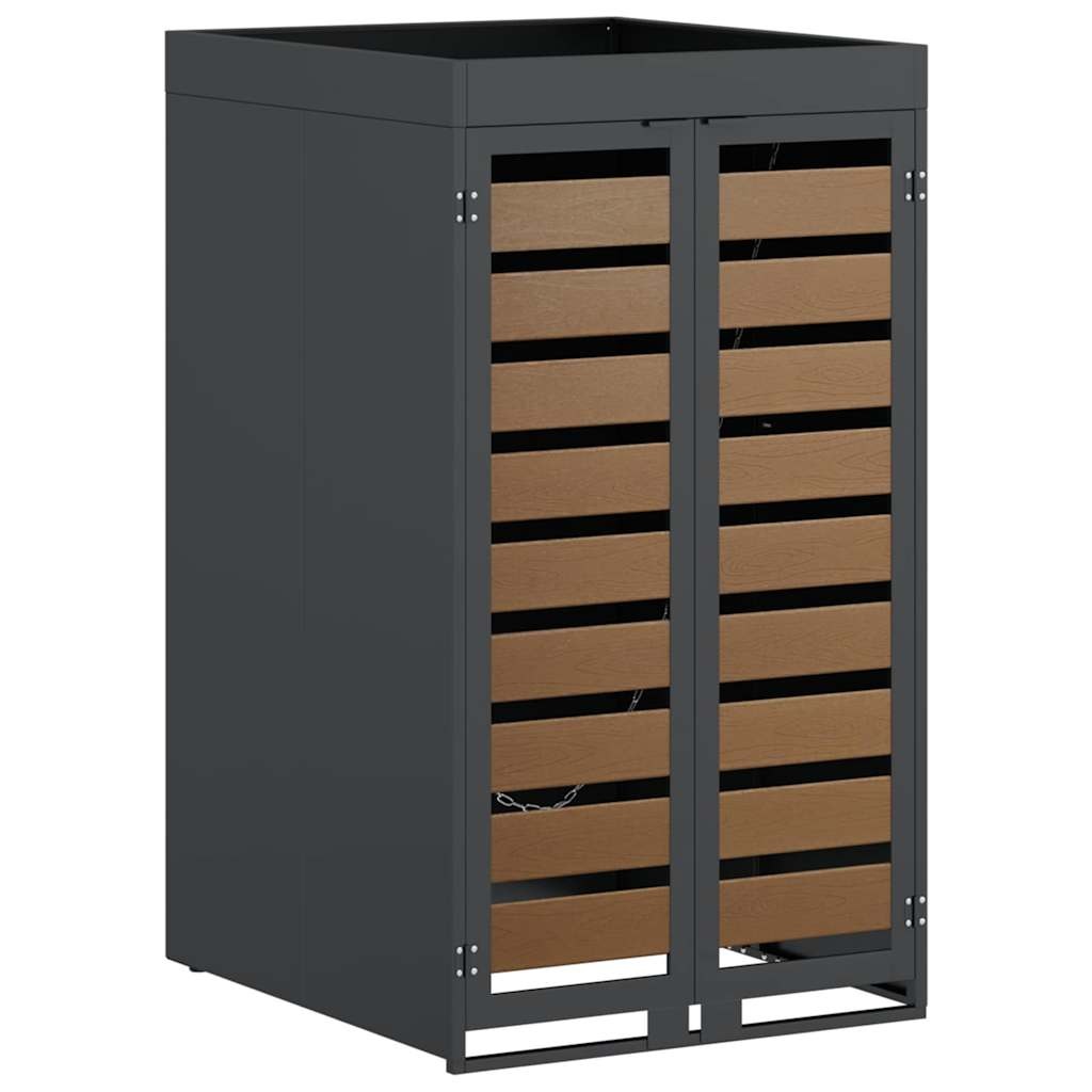 VidaXL Afvalcontaineropslag met plantenbakdak voor 240L container