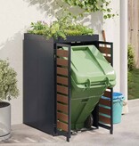 VidaXL Afvalcontaineropslag met plantenbakdak voor 240L container