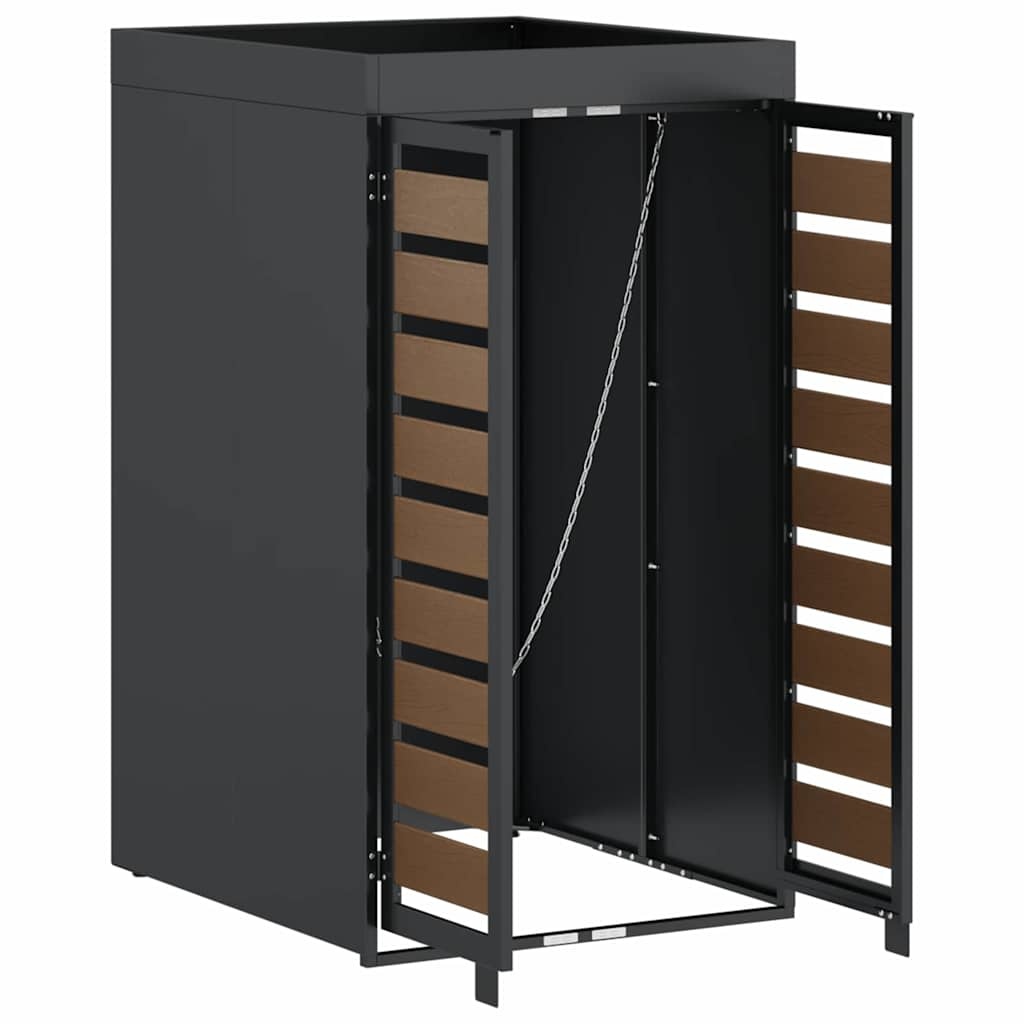 VidaXL Afvalcontaineropslag met plantenbakdak voor 240L container