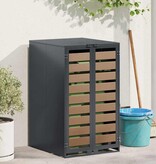 VidaXL Afvalcontaineropslag met gasliftdeksel voor 240L container