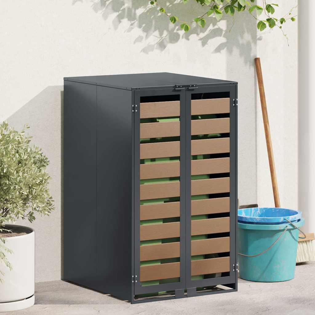 VidaXL Afvalcontaineropslag met gasliftdeksel voor 240L container