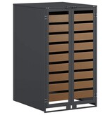 VidaXL Afvalcontaineropslag met gasliftdeksel voor 240L container