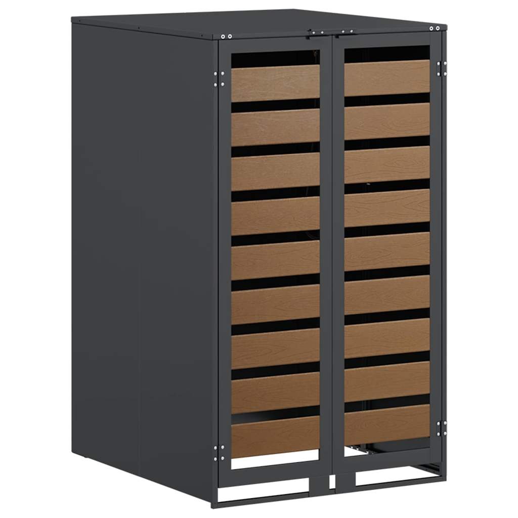 VidaXL Afvalcontaineropslag met gasliftdeksel voor 240L container