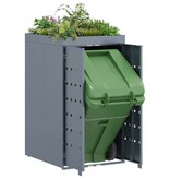 VidaXL Zwenkwagen Opslag met Plantenbakdak voor Enkel 240L Bak