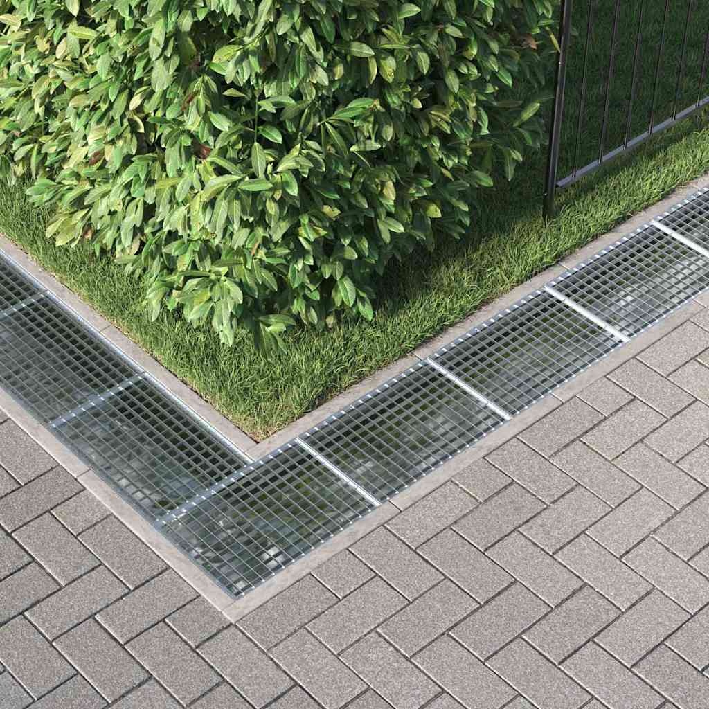 VidaXL Rooster Zilver 50 x 35 x 2 cm Warmgedipt Gegalvaniseerd Staal