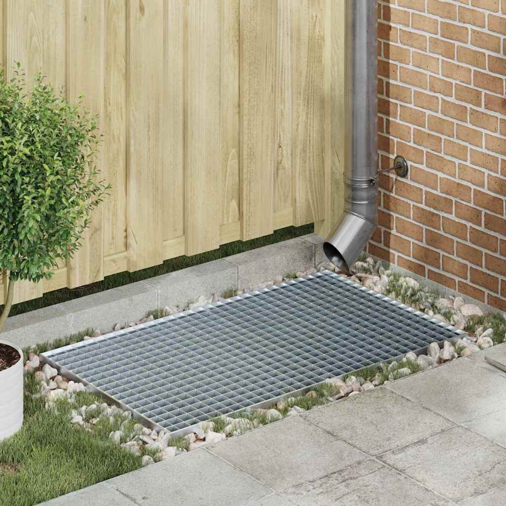 VidaXL Rooster Zilver 30 x 30 x 2 cm Warmgedipt Gegalvaniseerd Staal