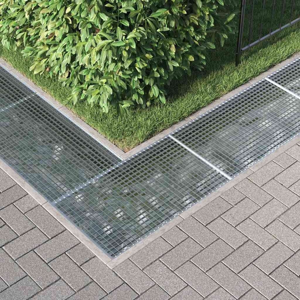 VidaXL Rooster Zilver 30 x 30 x 2 cm Warmgedipt Gegalvaniseerd Staal