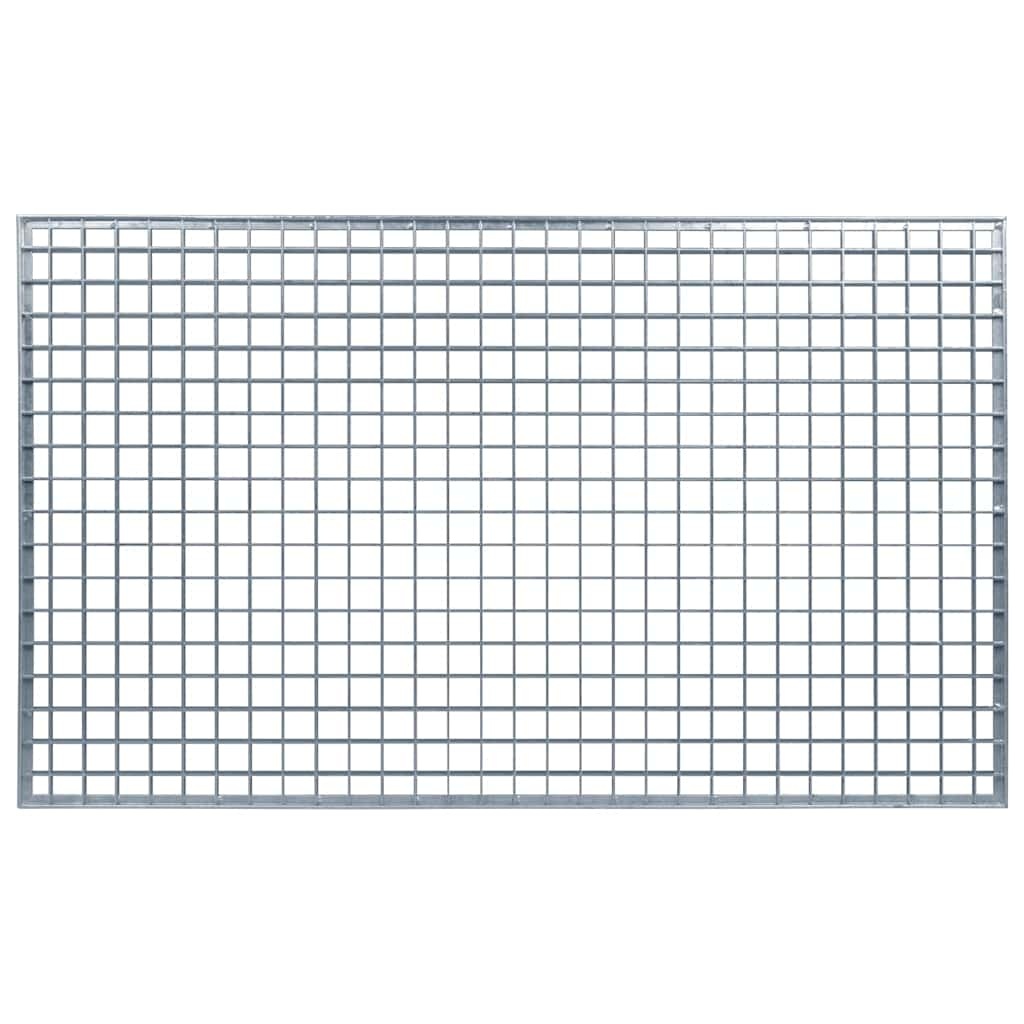 VidaXL Rooster Zilver 30 x 30 x 2 cm Warmgedipt Gegalvaniseerd Staal