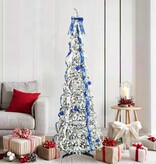 VidaXL Kunstkerstboom met 150 LED met standaard Groen 180 cm PVC