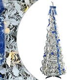 VidaXL Kunstkerstboom met 150 LED met standaard Groen 180 cm PVC