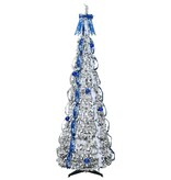 VidaXL Kunstkerstboom met 150 LED met standaard Groen 180 cm PVC