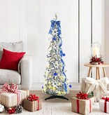 VidaXL Kunstkerstboom met 50 LED met standaard Groen 120 cm PVC