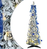 VidaXL Kunstkerstboom met 50 LED met standaard Groen 120 cm PVC