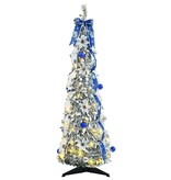 VidaXL Kunstkerstboom met 50 LED met standaard Groen 120 cm PVC