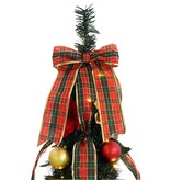 VidaXL Kunstkerstboom met 200 LED met standaard Groen 210 cm PVC