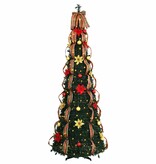 VidaXL Kunstkerstboom met 150 LED met standaard Groen 180 cm PVC
