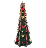 VidaXL Kunstkerstboom met 150 LED met standaard Groen 180 cm PVC