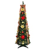 VidaXL Kunstkerstboom met 100 LED met standaard Groen 150 cm PVC