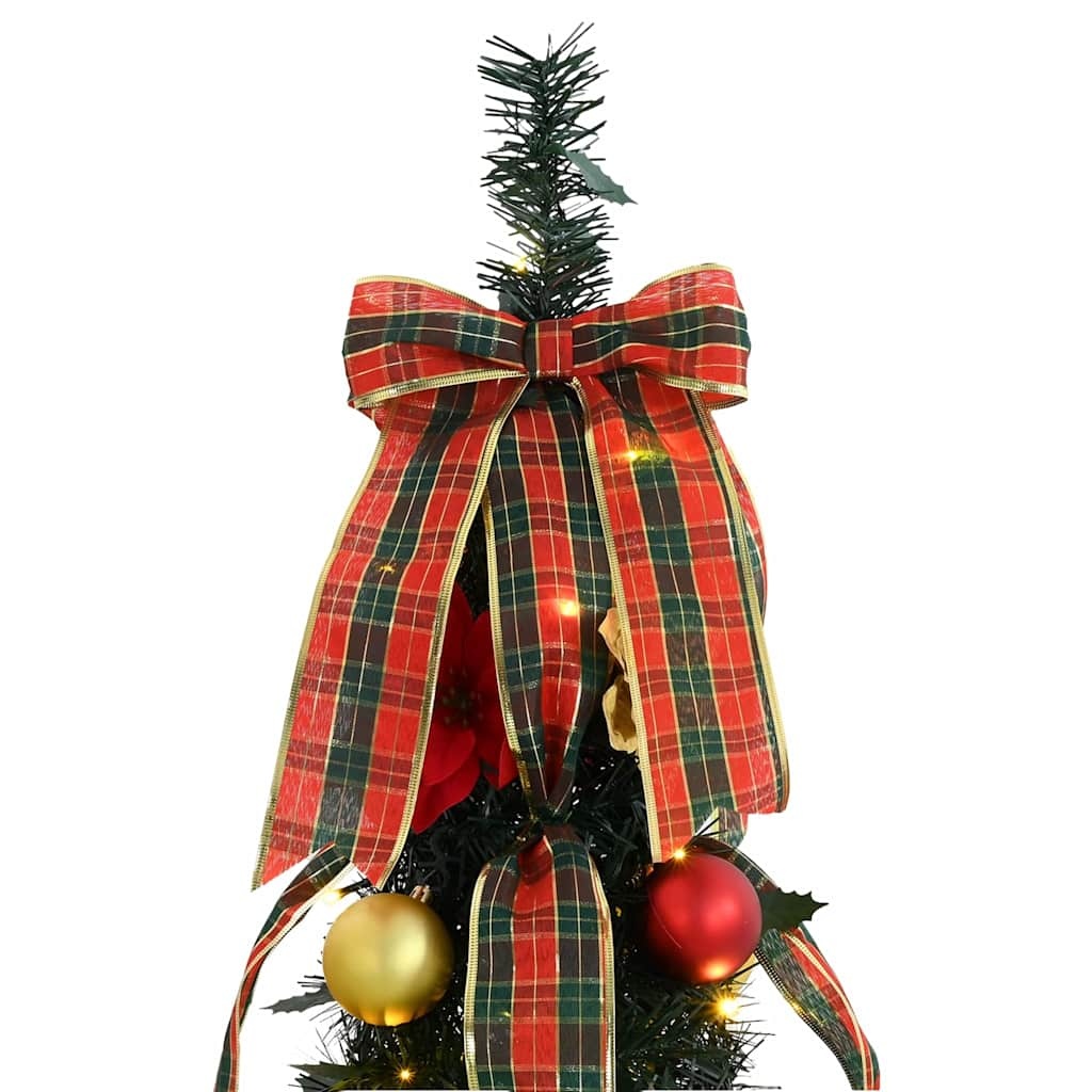 VidaXL Kunstkerstboom met 100 LED met standaard Groen 150 cm PVC