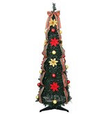 VidaXL Kunstkerstboom met 50 LED met standaard Groen 120 cm PVC