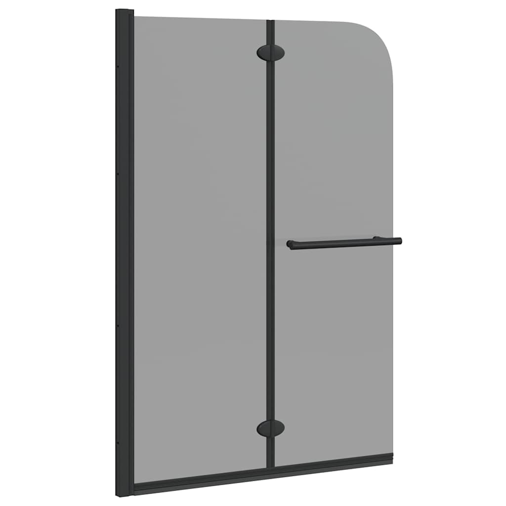 VidaXL Douche Omhulsel Zwart 120 x 140 cm ESG-glas en aluminium