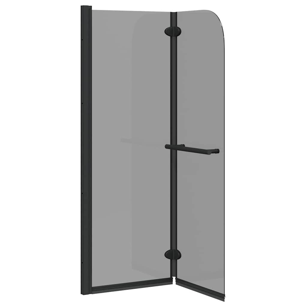 VidaXL Douche Omhulsel Zwart 120 x 140 cm ESG-glas en aluminium