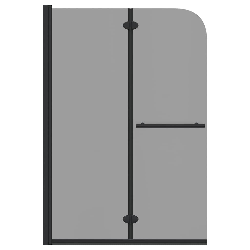 VidaXL Douche Omhulsel Zwart 120 x 140 cm ESG-glas en aluminium