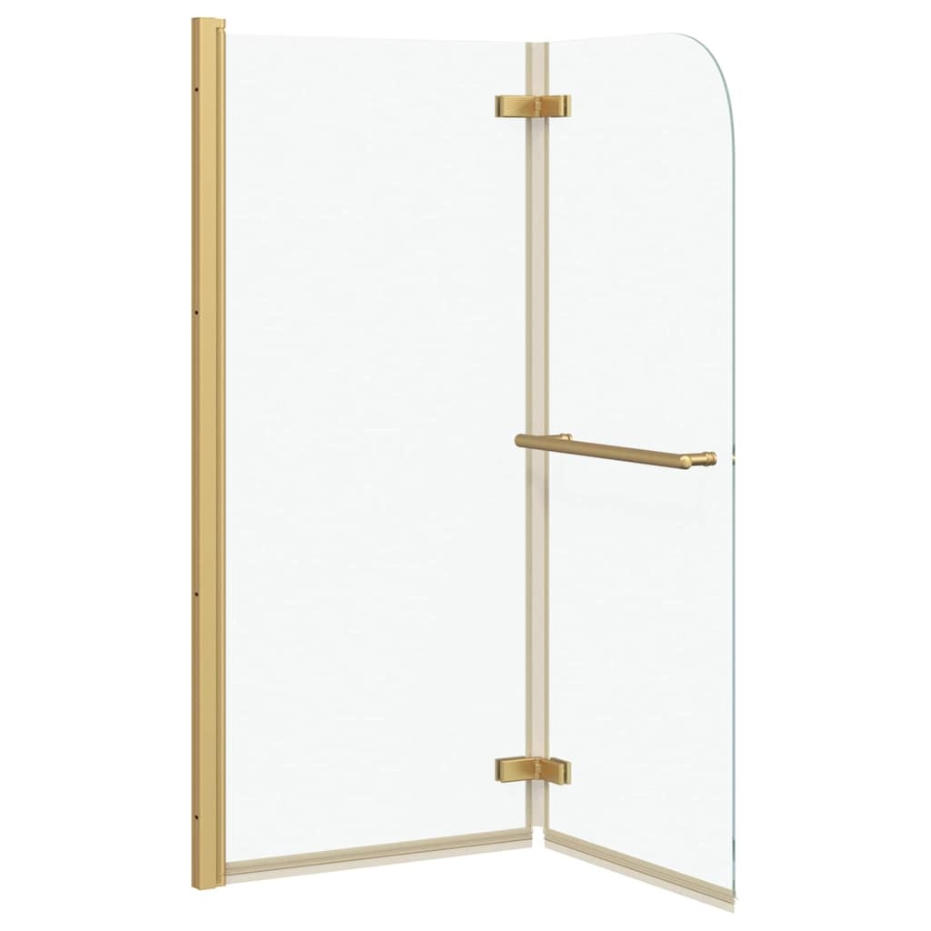 VidaXL Douche Omhulsel Goud 120 x 140 cm ESG-glas en aluminium