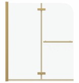 VidaXL Douche Omhulsel Goud 120 x 140 cm ESG-glas en aluminium