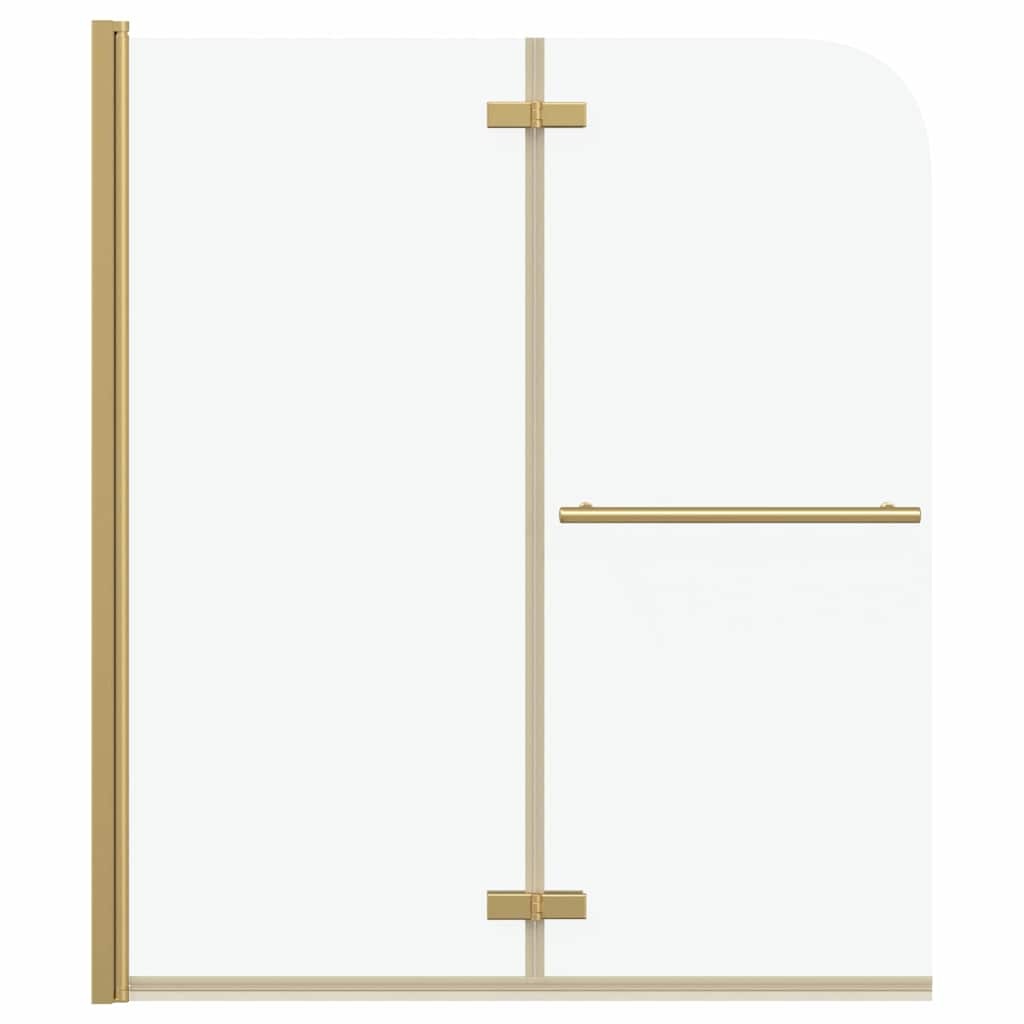 VidaXL Douche Omhulsel Goud 120 x 140 cm ESG-glas en aluminium