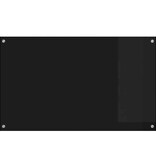 VidaXL Keuken Achterwand Zwart 100 x 60 x 0,8 cm gehard glas