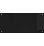 VidaXL Keuken Achterwand Zwart 90 x 40 x 0,8 cm gehard glas