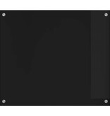 VidaXL Keuken Achterwand Zwart 70 x 60 x 0.8 cm gehard glas