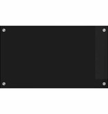 VidaXL Keuken Achterwand Zwart 70 x 40 x 0,8 cm gehard glas