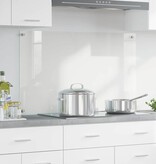 VidaXL Keuken Achterwand Doorzichtig 100 x 60 x 0,8 cm gehard glas