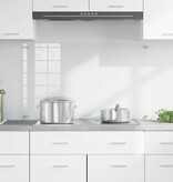 VidaXL Keuken Achterwand Doorzichtig 100 x 60 x 0,8 cm gehard glas