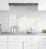 VidaXL Keuken Achterwand Doorzichtig 100 x 50 x 0,8 cm gehard glas