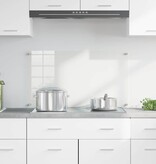 VidaXL Keuken Achterwand Doorzichtig 90 x 50 x 0.8 cm gehard glas