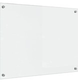 VidaXL Keuken Achterwand Doorzichtig 80 x 60 x 0.8 cm gehard glas