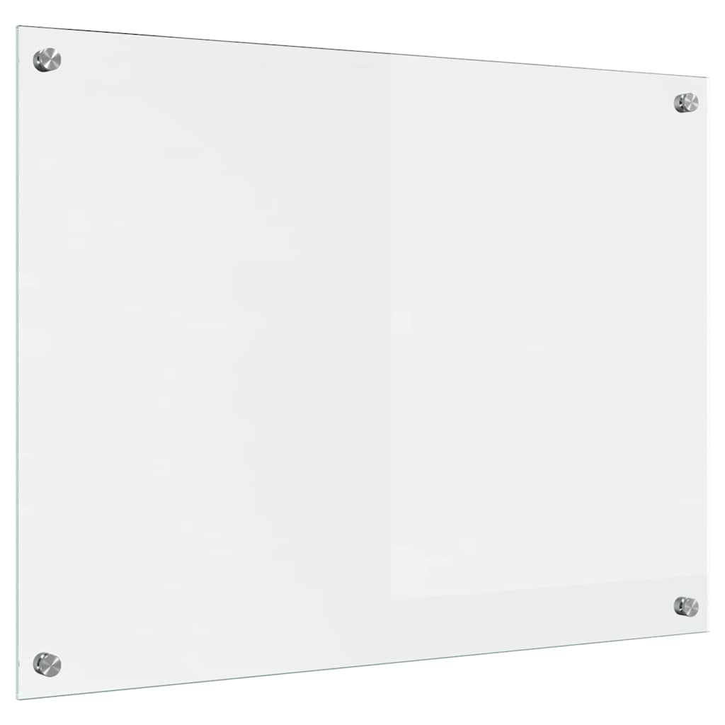 VidaXL Keuken Achterwand Doorzichtig 80 x 60 x 0.8 cm gehard glas