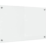 VidaXL Keuken Achterwand Doorzichtig 80 x 50 x 0.8 cm gehard glas